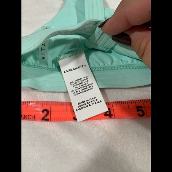 NEW‎ Vitamin A Neutra Triangle Swim Top in Glacier [SZ XS/4 ] - Picture 8 of 8